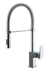 TOVO art. 164527 Miscelatore lavello con molla e doccetta 2 getti