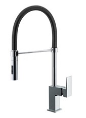 TOVO art. 164527B Miscelatore lavello con molla e doccetta 2 getti