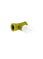 TOCCO RIGATO art. 790870-D37   Set parte incasso - Monoforo rubinetto arresto da 1/2"