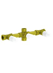 TOCCO RIGATO art. 790030X-D37 Set parte incasso - Combinazione doccia. Soffione, supporto con presa acqua, flessibile e doccetta monogetto. Rubinetteria doccia incasso con deviatore