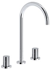 TOCCO RIGATO art. 178331-D37 Set tre fori lavabo con scarico 1"1/4 click clack