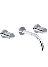 TOCCO RIGATO art. PE178901-D37   Set parte esterna - Set tre fori lavabo a parete con scarico 1"1/4 click clack