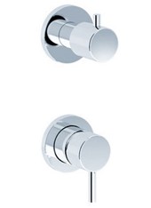 TOCCO art. PE176033SL Set parte esterna - Miscelatore doccia incasso con deviatore meccanico 3 uscite