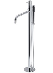 TOCCO art. 176207 Set parte esterna - Miscelatore colonna vasca da terra con deviatore e doccetta. Sistema Unibox
