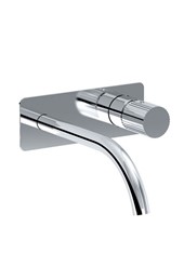 TOCCO RIGATO art. PE178950VISL  Set parte esterna - Miscelatore lavabo a parete con bocca a sinistra