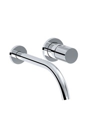 TOCCO RIGATO art. PE178954VISL  Set parte esterna - Miscelatore lavabo a parete con bocca a sinistra