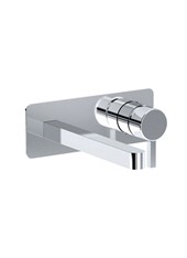 Q-RING art. PE177950VISL  Set parte esterna - Miscelatore lavabo a parete con bocca a sinistra