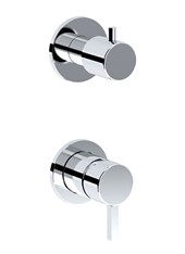 Q-RING art. PE177033SL Set parte esterna - Miscelatore doccia incasso con deviatore meccanico 3 uscite