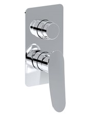 WE-BOX art. PE173630Q Set parte esterna - Miscelatore doccia incasso con deviatore automatico 2 uscite HOTO