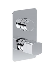 WE-BOX art. PE163630Q Set parte esterna - Miscelatore doccia incasso con deviatore automatico 2 uscite SON PRO
