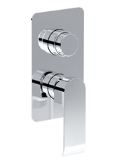 WE-BOX art. PE171630Q Set parte esterna - Miscelatore doccia incasso con deviatore 2 uscite DESI
