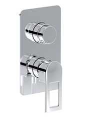 WE-BOX art. PE138630Q Set parte esterna - Miscelatore doccia incasso con deviatore automatico 2 uscite FLUE