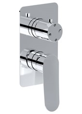 WE-BOX art. PE174632Q Set parte esterna - Miscelatore doccia incasso con deviatore meccanico 2 uscite RES