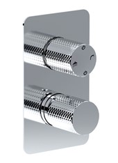 WE-BOX art. PE181632Q Set parte esterna - Miscelatore doccia incasso con deviatore meccanico 2 uscite TOCCO VIMINI