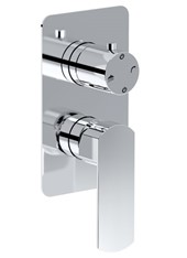 WE-BOX art. PE157632Q Set parte esterna - Miscelatore doccia incasso con deviatore meccanico 2 uscite SON