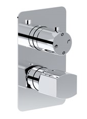 WE-BOX art. PE163632Q Set parte esterna - Miscelatore doccia incasso con deviatore meccanico 2 uscite SON PRO