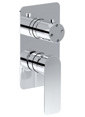WE-BOX art. PE156632Q Set parte esterna - Miscelatore doccia incasso con deviatore meccanico 2 uscite MON