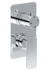 WE-BOX art. PE144632Q Set parte esterna - Miscelatore doccia incasso con deviatore meccanico 2 uscite TONO