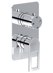 WE-BOX art. PE138632Q Set parte esterna - Miscelatore doccia incasso con deviatore meccanico 2 uscite FLUE