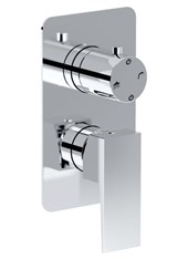 WE-BOX art. PE164632Q Set parte esterna - Miscelatore doccia incasso con deviatore meccanico 2 uscite TOVO