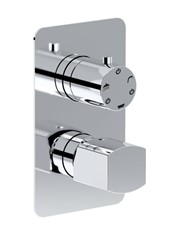 WE-BOX art. PE163633Q Set parte esterna - Miscelatore doccia incasso con deviatore meccanico 3 uscite SON PRO