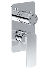 WE-BOX art. PE155633Q Set parte esterna - Miscelatore doccia incasso con deviatore meccanico 3 uscite MACC