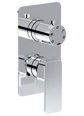 WE-BOX art. PE144633Q Set parte esterna - Miscelatore doccia incasso con deviatore meccanico 3 uscite TONO