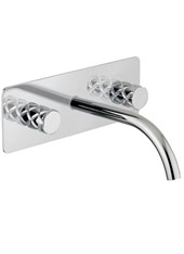 WE-BOX art. PE168910-D37  Set parte esterna - Miscelatore lavabo a parete ELETTA CHESTER