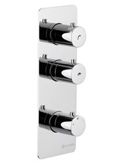 WE-BOX art. PE770530A Set parte esterna - Miscelatore termostatico doccia incasso con 2 uscite indipendenti