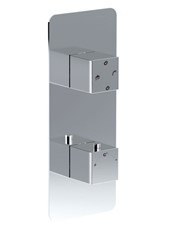 WE-BOX art. PE770030Q Set parte esterna - Miscelatore termostatico doccia incasso con deviatore meccanico 2 uscite