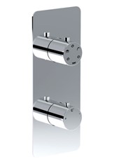WE-BOX art. PE770033A Set parte esterna - Miscelatore termostatico doccia incasso con deviatore meccanico 3 uscite