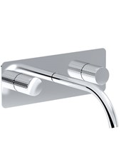 WE-BOX art. PE181910-D37  Set parte esterna - Miscelatore lavabo a parete TOCCO VIMINI