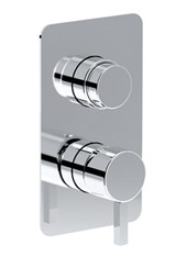WE-BOX art. PE177630Q Set parte esterna - Miscelatore doccia incasso con deviatore automatico 2 uscite Q-RING