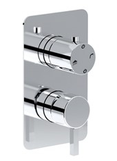 WE-BOX art. PE177632Q Set parte esterna - Miscelatore doccia incasso con deviatore meccanico 2 uscite Q-RING
