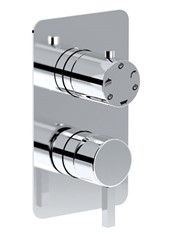WE-BOX art. PE177633Q Set parte esterna - Miscelatore doccia incasso con deviatore meccanico 3 uscite Q-RING