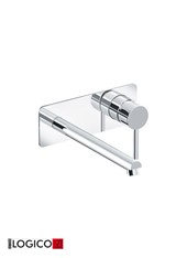 DELINEA art. PE134950VISL Set parte esterna Logico - Miscelatore lavabo a parete con bocca a sinistra o destra