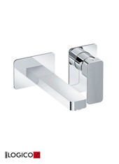 TONO art. PE144957VISL  Set parte esterna Logico - Miscelatore lavabo a parete con bocca a sinistra o destra (240 mm)