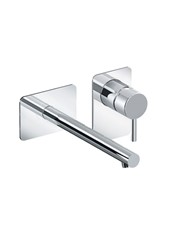 NET art. PE145956VISLQ  Set parte esterna - Miscelatore lavabo a parete con bocca a sinistra (160 mm)