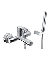 DELINEA art. 134210NE Miscelatore vasca esterno con doccetta e flessibile m 1,50