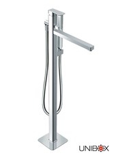 TONO art. 144207 Set parte esterna - Miscelatore colonna vasca da terra con deviatore e doccetta. Sistema Unibox