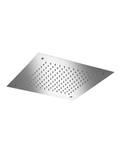 Art. R50076 Soffione incasso quadrato 380 mm Inox, anticalcare
