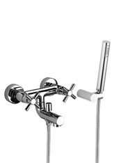 TRATTO art. 95201 Gruppo vasca esterno con doccetta e flessibile m 1,50