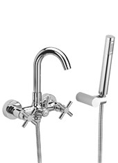 TRATTO art. 95200 Gruppo vasca esterno con doccetta e flessibile m 1,50