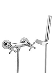 TRATTO art. 95150 Gruppo doccia esterno con doccetta e flessibile m 1,50
