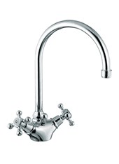 ANAIS art. 454 Lavabo monoforo con bocca alta girevole e scarico 1"1/4