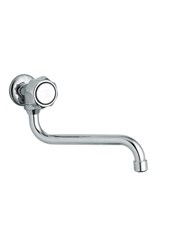 AGELO art. 569BE Rubinetto a parete di singola erogazione con bocca girevole (250 mm)
