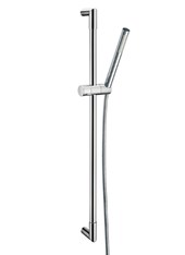 Art. R50455 Asta saliscendi cilindrica in metallo con doccetta e flessibile m 1,50