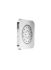 Art. R51312 Soffione laterale incasso filo parete, anticalcare quadrato e snodabile