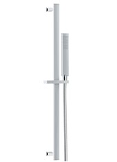Art. R50451 Asta saliscendi rettangolare in metallo con doccetta e flessibile m 1,50
