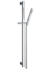 Art. R50452 Asta saliscendi ovale in metallo con doccetta e flessibile m 1,50